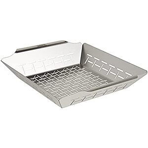 $16.99* | Weber Deluxe Grilling Basket (11.8" W x 13.8" D x 2.5" H) at Amazon