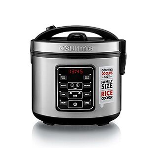 $50 | 5-Qt Gourmia Rice Cooker at Amazon