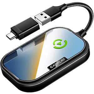 [AC] $4.94 | CarEase Wireless USB-C CarPlay Adapter for Apple iPhone at Amazon