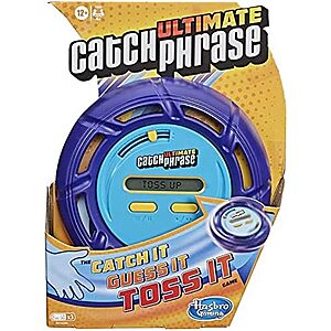 $9* | Hasbro Gaming Ultimate Catch Phrase Electronic Party Game at Amazon