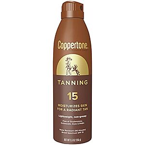 [SnS, AC] $3.59 | 5.5-Oz Coppertone Tanning SPF 15 Sunscreen Spray at Amazon