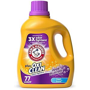 100.5-Oz Arm & Hammer Plus OxiClean Odor Blasters Liquid Laundry Detergent (Fresh Burst) $4.90 w/ Subscribe & Save
