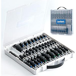 $28.88* | 34-Piece toolant Impact Magnetic Nut Driver Bit Set at Amazon