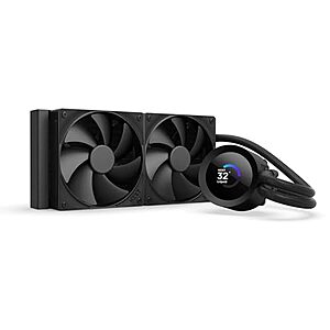$99.99 | NZXT Kraken Plus 240 – AIO CPU Liquid Cooler – 240mm Radiator – 2 x F120P Fans at Amazon