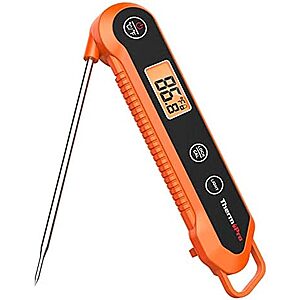 [AC] $9.49* | ThermoPro TP-03H Digital Instant Read Meat Thermometer (Orange) at Amazon