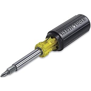 $11.98* | Klein Tools 11-in-1 Multi Bit Screwdriver & Nut Driver w/ Cushion Grip Handle at Amazon
