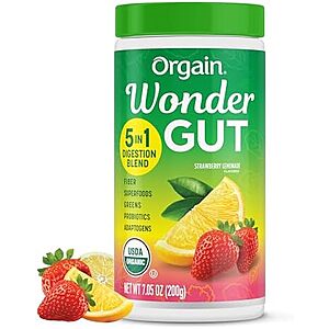 [SnS, AC] $9.73 | 7.05-Oz Orgain Organic Wonder Gut Fiber Supplement Powder (Strawberry Lemonade) at Amazon