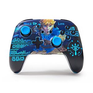 $39.99 | PowerA Enhanced Wireless Controller for Nintendo Switch with Lumectra - Wake Up Link at Amazon