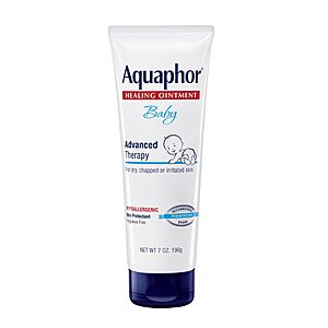 Aquaphor Baby Healing Ointment Advanced Therapy Skin Protectant, Dry Skin and Diaper Rash Ointment, 7 Oz Tube  Two for $24.20 S&S, get $10 Amazon Credit