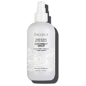 8-Oz Pacifica Coconut Whip Cream to Foam Face Wash $3.32 w/ S&S + Free Shipping w/ Prime or on orders over $35