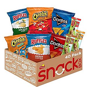 40-Pack Frito-Lay Chips and Quaker Chewy Granola Bars Variety Pack $18 w/ S&S + Free Shipping w/ Prime or on $35+