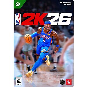 NBA 2K26 (Xbox Series X | S | One Digital Download) $21