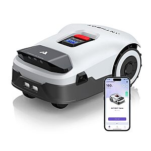 Robot Lawn Mower NO Wire - 0.9 Acre, Full Band RTK+4-Eye Vision Robotic Lawnmower $1001