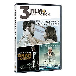 American Sniper / Gran Torino / Sully (DVD) $5 Walmart.com