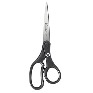 $5.39 Westcott KleenEarth 8" Scissors with Bent Handle Amazon