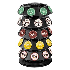 40-Capsule TomsHub 360° Turntable Spinning K Cup Coffee Pod Organizer $11.99 + Free Shipping w/ Prime or on $35+