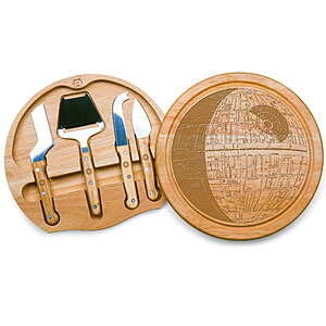 10.2" Picnic Time Star Wars: Death Star Circo Cheese Cutting Board & Tools Set $17.80 + Free S&H w/ Walmart+ or on $35+