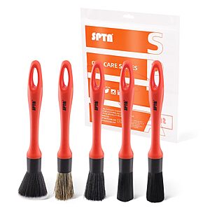 5-Pack SPTA Car Detailing Brush Set $9.55