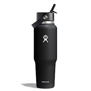 Hydro Flask 40oz Travel Water Bottle, Insulated Stainless Steel, Wide Straw Lid, Leakproof & Non-Spill(Various Colors) $24.98 at Amazon.com