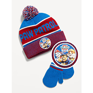 Paw Patrol™ Unisex Pom Pom Beanie and Mittens Set for Toddler $6.9