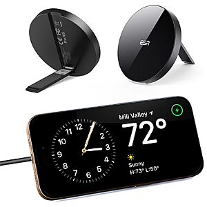 ESR Magsafe 7.5W Wireless Charger w/ Kickstand & 5' Cable (iPhone 16/15/14/13/12, AirPods 4/3/Pro/Pro 2, Galaxy S25) $6.99 + Free Shipping w/Prime