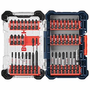 Bosch SDMSD44 44 pc. Driven Impact Screwdriving Custom Case Set $23