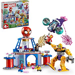 LEGO Marvel Team Spidey Web Spinner Headquarters Building Toy, Age 4+, 193 pieces (10794) - $41.24 w/ Coupon! Ships FREE w/ Amazon Prime!