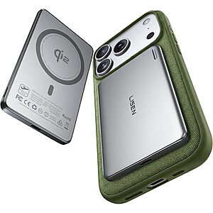 LISEN 5000mAh Wireless Qi2 15W Ultra Slim MagSafe Power Bank w/ 22.5W USB-C $17