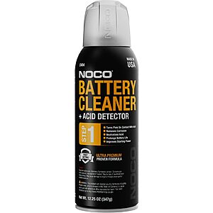 12.25-Oz NOCO Battery Terminal Cleaner Spray & Corrosion Cleaner + Acid Detector $3.15