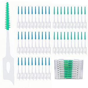 300-Pieces Maoerdental Dual-Use Interdental Soft Silicone Brushes/Floss Picks (Various) $4.04 w/ S&S + Free Shipping w/ Prime or on $35+
