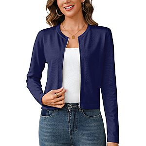 Totatuit Women's Lightweight Zip Up Knitted Cardigan Jacket (various) from $8