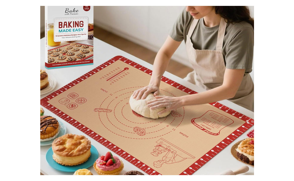 50% Off Silicone Baking Mat with Recipes at Amazon | Under $8