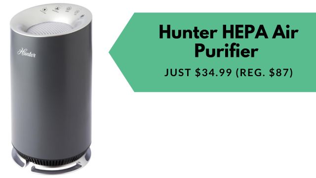 HSN | Hunter HEPA Air Purifier $34.99 (Reg $87) + FREE Shipping