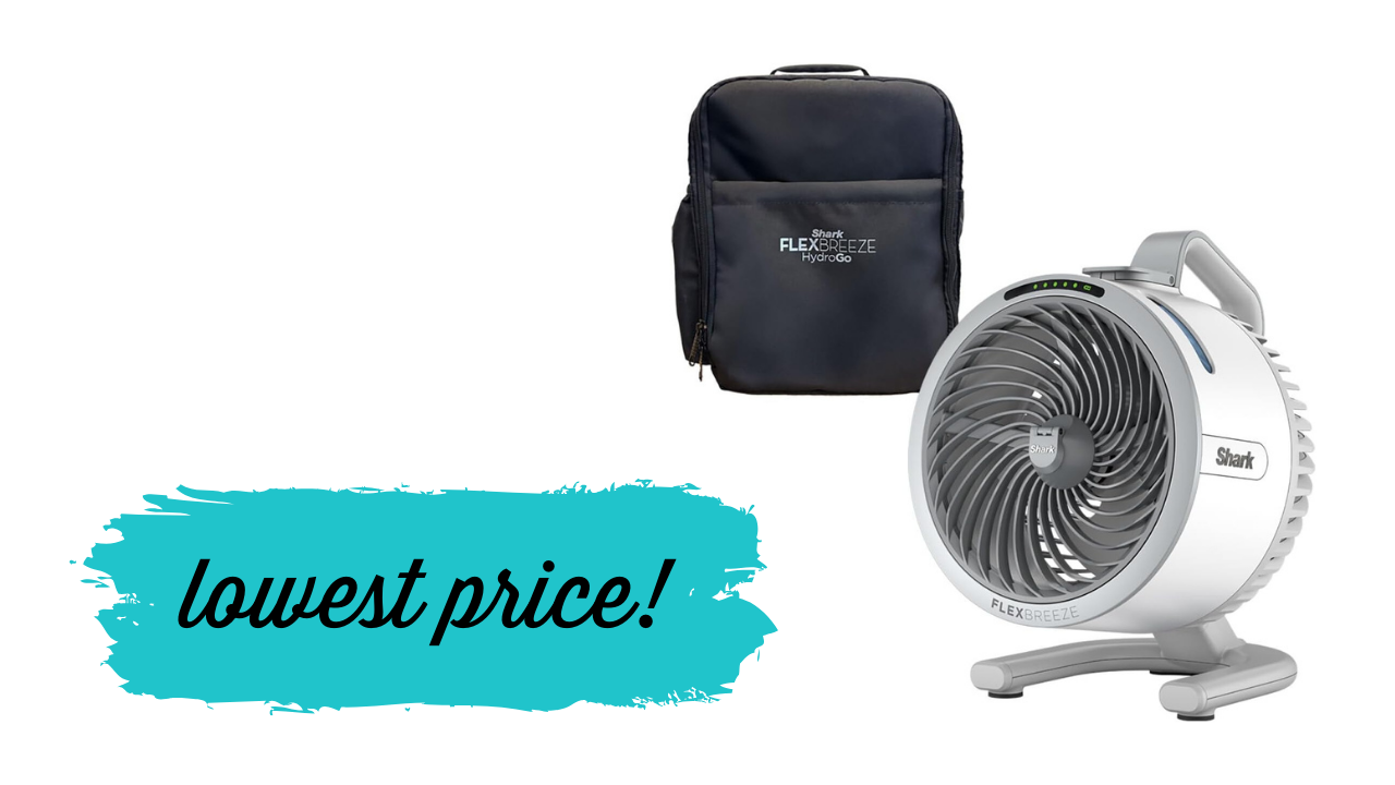 *Lowest Price Ever* Shark Flexbreeze HydroGo Fan | Just $90 Shipped (reg. $180)